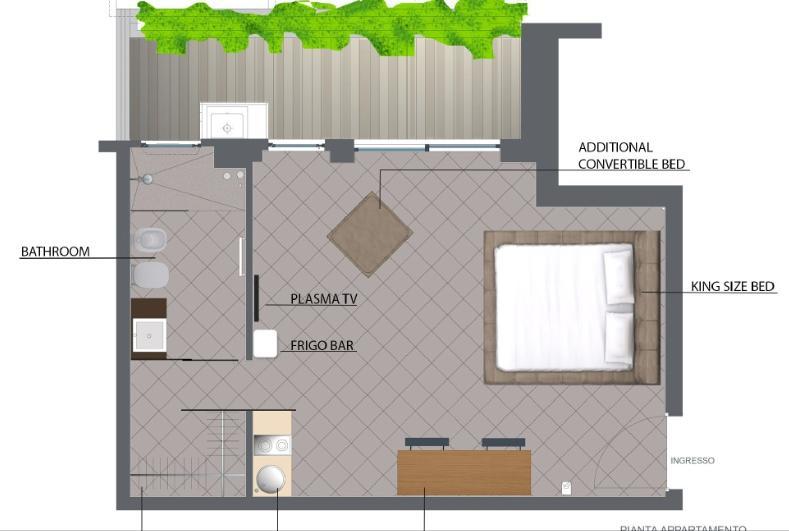 San Babila Suite Milan Ruang foto